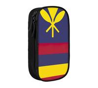 AYYQWE Flag of The Kingdom of Hawaii Print Practical Pencil Case Multi-Compartment Office Travel School Art Daily Supplies