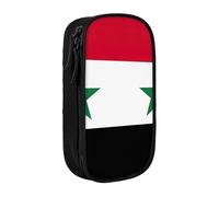AYYQWE Flag of The Syrian Arab Republic Print Practical Pencil Case Multi-Compartment Office Travel School Art Daily Supplies