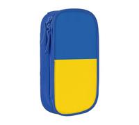 AYYQWE Flag of Ukraine Print Practical Pencil Case Multi-Compartment Office Travel School Art Daily Supplies