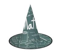 AYYQWE Formulas Shapes Theory Math Lesson Word Print Comfortable Unisex Carnival Party Hat Cosplay Costume Masquerade Celebrations