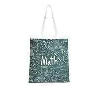 AYYQWE Formulas Shapes Theory Math Lesson Word Print Large Capacity Stylish Bag Unisex Shopping Bags Lightweight Versatile Travel Work