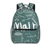 AYYQWE Formulas Shapes Theory Math Lesson Word Print Leisure Backpack Lightweight Comfortable Adjustable Bag For Work Travel Everyday