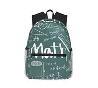 AYYQWE Formulas Shapes Theory Math Lesson Word Print Lightweight Comfortable Casual Backpack Unisex Hiking Gym Camping Outdoor Work