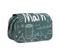 AYYQWE Formulas Shapes Theory Math Lesson Word Print Lightweight Pen Bag Stylish Stationery Travel Office Large Capacity Makeup Toiletry