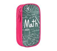 AYYQWE Formulas Shapes Theory Math Lesson Word Print Practical Pencil Case Multi-Compartment Office Travel School Art Daily Supplies