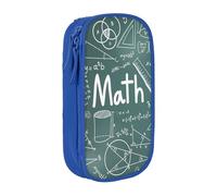 AYYQWE Formulas Shapes Theory Math Lesson Word Print Practical Pencil Case Multi-Compartment Office Travel School Art Daily Supplies