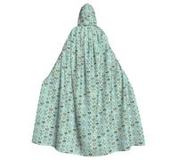 AYYQWE Funny English Bulldog Print Halloween Hooded Cloak Unisex Adult Cape For Carnival Cosplay Festivals Parties
