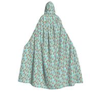 AYYQWE Funny For Kangaroo Zoo Print Unisex Adult Hooded Cloak Warm Cape Halloween Costume Cosplay Carnival Theme