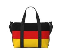 AYYQWE German Flag Print Men Women Hand Bag Lightweight Weekend Business Trips Camping Daily Commute Tote