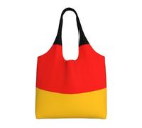 AYYQWE Germany Flag Print Extra-Large Canvas Tote Bag Daily Shopping Travel Weekend Getaways Shoulder Bags