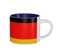 AYYQWE Germany Flag Print Large Capacity Ceramic Mugs Home Office Gifting Kitchens Cafes Outdoor Picnics