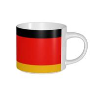 AYYQWE Germany Flag Print Large Capacity Ceramic Mugs Home Office Gifting Kitchens Cafes Outdoor Picnics