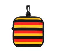 AYYQWE Germany Flag Print Square Storage Bag Travel Toiletry Cosmetic Office Commuting Gift Organizer Pouch