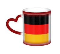 AYYQWE Germany Flag Print Starry Sky Color-Changing Mug Gift Ceramic Coffee Mugs Anniversary Daily Home