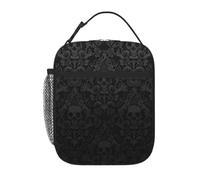 AYYQWE Gothic Wallpaper Skull Print Lunch Bag Thermal Tote Reusable Portable Bento Box Office Outdoor Activities