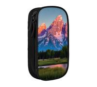 AYYQWE Grand Teton National Park Print Practical Pencil Case Multi-Compartment Office Travel School Art Daily Supplies