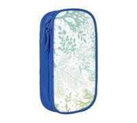 AYYQWE Green Sea Blue Seaweed Print Practical Pencil Case Multi-Compartment Office Travel School Art Daily Supplies