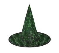 AYYQWE Hacker Era Print Comfortable Halloween Witch Hat Unisex For Parties Carnivals Christmas And Cosplay