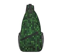 AYYQWE hacker era Print Cross Chest Bag Diagonally Sling Backpack Travel Sports Lightweight Versatile