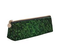 AYYQWE Hacker era Print Student Pencil Case Large Capacity Triangle Pouch Zippered Pen Makeup School College