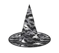 AYYQWE Halloween Bats Grey Print Comfortable Unisex Carnival Party Hat Cosplay Costume Masquerade Celebrations