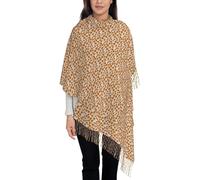 AYYQWE Halloween Pumpkin Patterns Print Tassel Scarf Women Men for Party Office Travel Outdoor Adventures Daily Commutes