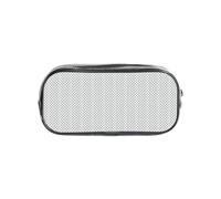 AYYQWE Halloween Themed Monochrome Skeleton Head Print Transparent Stationery Organizer Pouch Clear School Travel Office Supplies Case