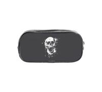 AYYQWE Horror Ghost Skull Print Transparent Stationery Organizer Pouch Clear School Travel Office Supplies Case