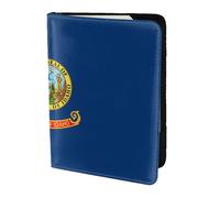 AYYQWE Idaho State Flag Print Men Women Passport Travel Document Wallet Case Stylish Secure and Lightweigh