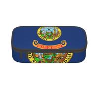 AYYQWE Idaho State Flag Print Versatile Large Capacity Pencil Case 8.3 X 2 X 3.7 in Storage Bag for Office Use