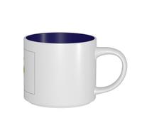AYYQWE Illinois State Flag Print Large Capacity Ceramic Mugs Home Office Gifting Kitchens Cafes Outdoor Picnics
