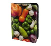 AYYQWE Introduction of Various Vegetables Print Men Women Passport Travel Document Wallet Case Stylish Secure and Lightweigh
