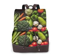 AYYQWE Introduction Of Various Vegetables Print Women'S Backpack Stylish Versatile Rucksack Shopping Everyday Bag Travel Work