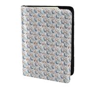 AYYQWE Llama Alpaca Cactus Print Men Women Passport Travel Document Wallet Case Stylish Secure and Lightweigh