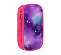 AYYQWE Magic Galaxy Sky Purple Print Practical Pencil Case Multi-Compartment Office Travel School Art Daily Supplies