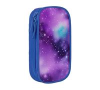 AYYQWE Magic Galaxy Sky Purple Print Practical Pencil Case Multi-Compartment Office Travel School Art Daily Supplies