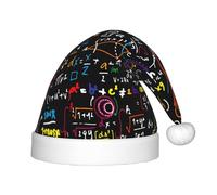 AYYQWE Math Formula Print Adults Xmas Hat Holiday Party Headwear for Christmas New Year Seasonal Celebrations