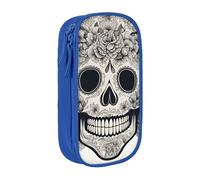 AYYQWE Mexican Skull Print Practical Pencil Case Multi-Compartment Office Travel School Art Daily Supplies