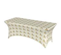 AYYQWE Mid Century Modern Prints Print Elastic Rectangular Tablecloth For Banquet Outdoor Picnics Office Table Cover