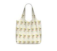 AYYQWE Mid Century Modern Prints Print Foldable Reusable Shopping Tote Bag For Travel Gym Backpack Commuting Camping