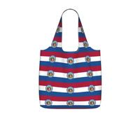 AYYQWE Missouri State Flag Print Foldable Reusable Shopping Tote Bag For Travel Gym Backpack Commuting Camping