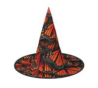 AYYQWE Monarch Butterflies. Print Comfortable Unisex Carnival Party Hat Cosplay Costume Masquerade Celebrations