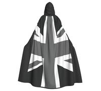 AYYQWE National Flag Of The United Kingdom Print Halloween Hooded Cloak Unisex Adult Cape For Carnival Cosplay Festivals Parties
