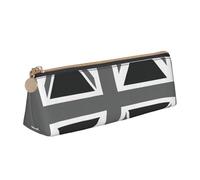 AYYQWE National Flag of The United Kingdom Print Student Pencil Case Large Capacity Triangle Pouch Zippered Pen Makeup School College