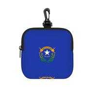 AYYQWE Nevada State Flag Print Square Storage Bag Travel Toiletry Cosmetic Office Commuting Gift Organizer Pouch