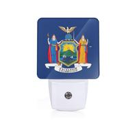 AYYQWE New York Flag Print Night Light for Bedroom Kids Room Bathroom Dorm Living Room Safety Home Decor Gift