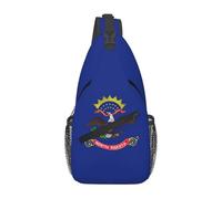 AYYQWE North Dakota State FlagPrint Men Cross Chest Bag Crossbody for Daily Hiking Commute Diagonally Sling Backpack