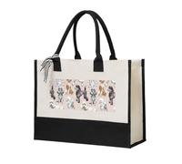 AYYQWE Oodles Of Poodles Print Canvas Unisex Tote Bag Gift Shoulder Bags Large Capacity Shopping Travel Office