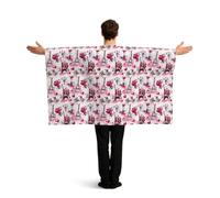 AYYQWE Paris Eiffel Tower France Print Patriotic Flag With Sleeves Cape Costume Accessory Festive Events Celebrations