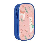 AYYQWE Pink Camel Cactus Print Practical Pencil Case Multi-Compartment Office Travel School Art Daily Supplies